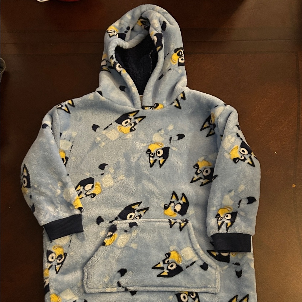 Bluey Cartoon Print Kids Hoodie